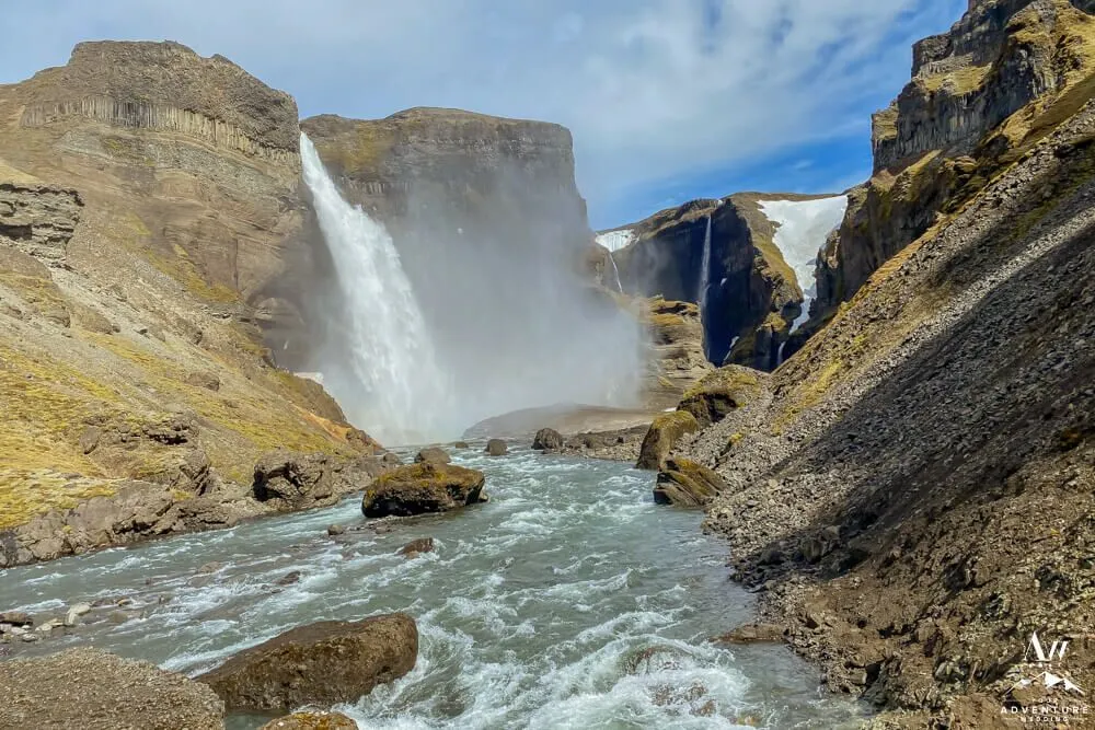 Háifoss & Granni Waterfall 